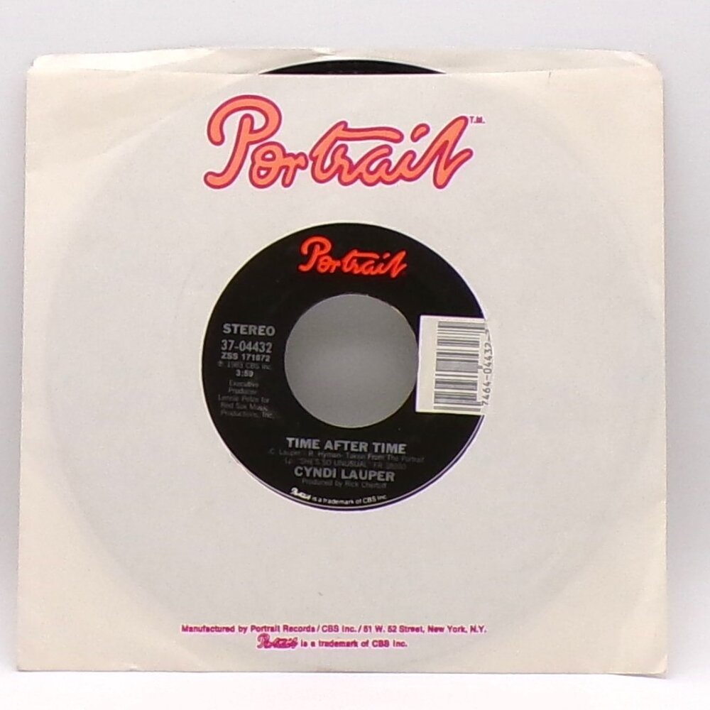 Time After Time/I'll Kiss You by Cyndi Lauper 45